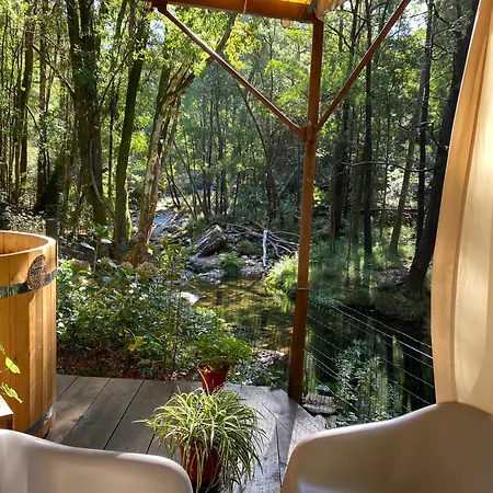 Campo de lujo Wild Glamping Portugal - Relax By Serra De Arga Waterfalls In With Hot Tub